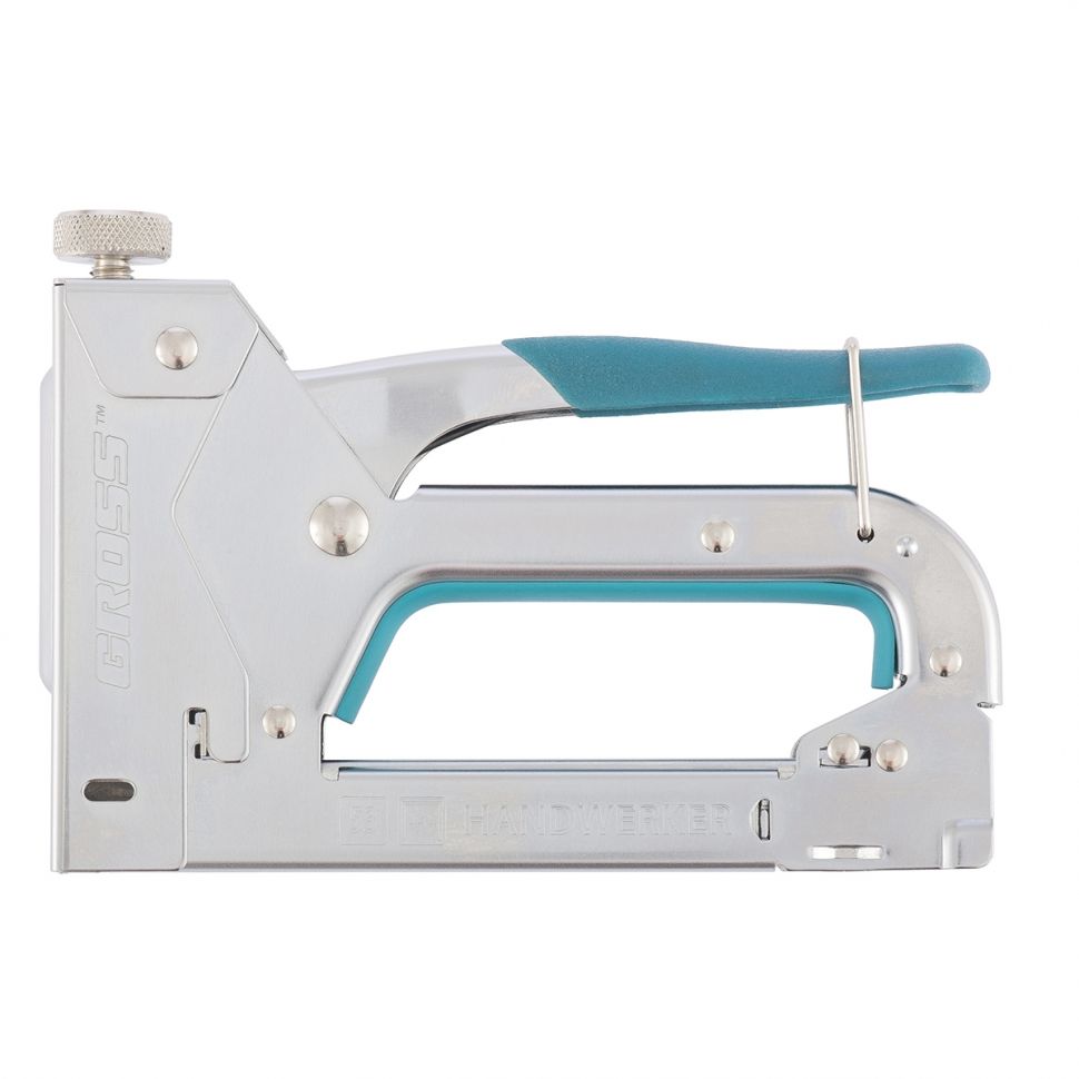 Степлер мебельный регулируемый (Handwerker) стальной корпус, тип скобы 53, 4-14 мм Gross