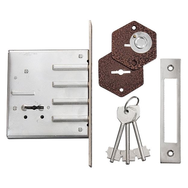 Замок врезной ЗВ-1, сувальдный Сибртех