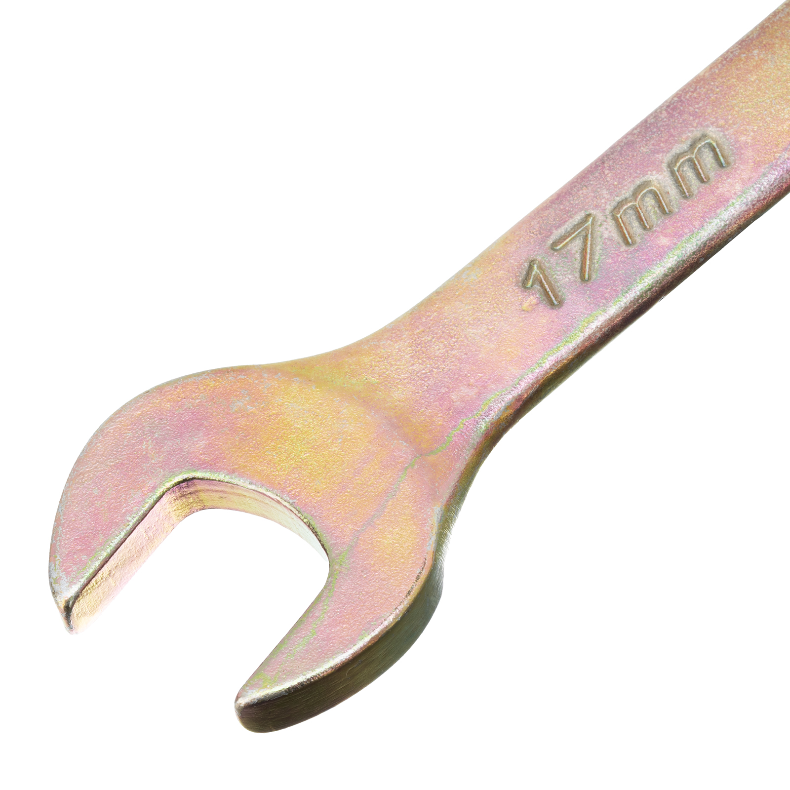 Ключ комбинированный, 17 мм, желтый цинк Сибртех