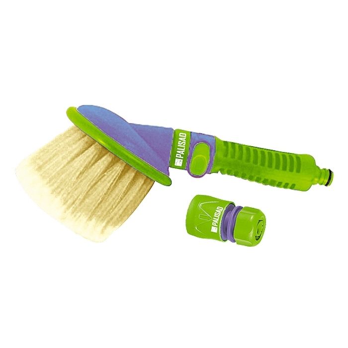 Моечный набор (щетка со штуцерной посадкой и быстросъемный соединитель) Palisad