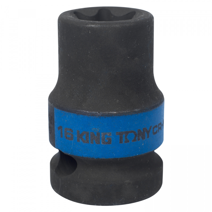 Головка торцевая ударная TORX Е-стандарт 1/2", E16, L = 38 мм KING TONY 457516M