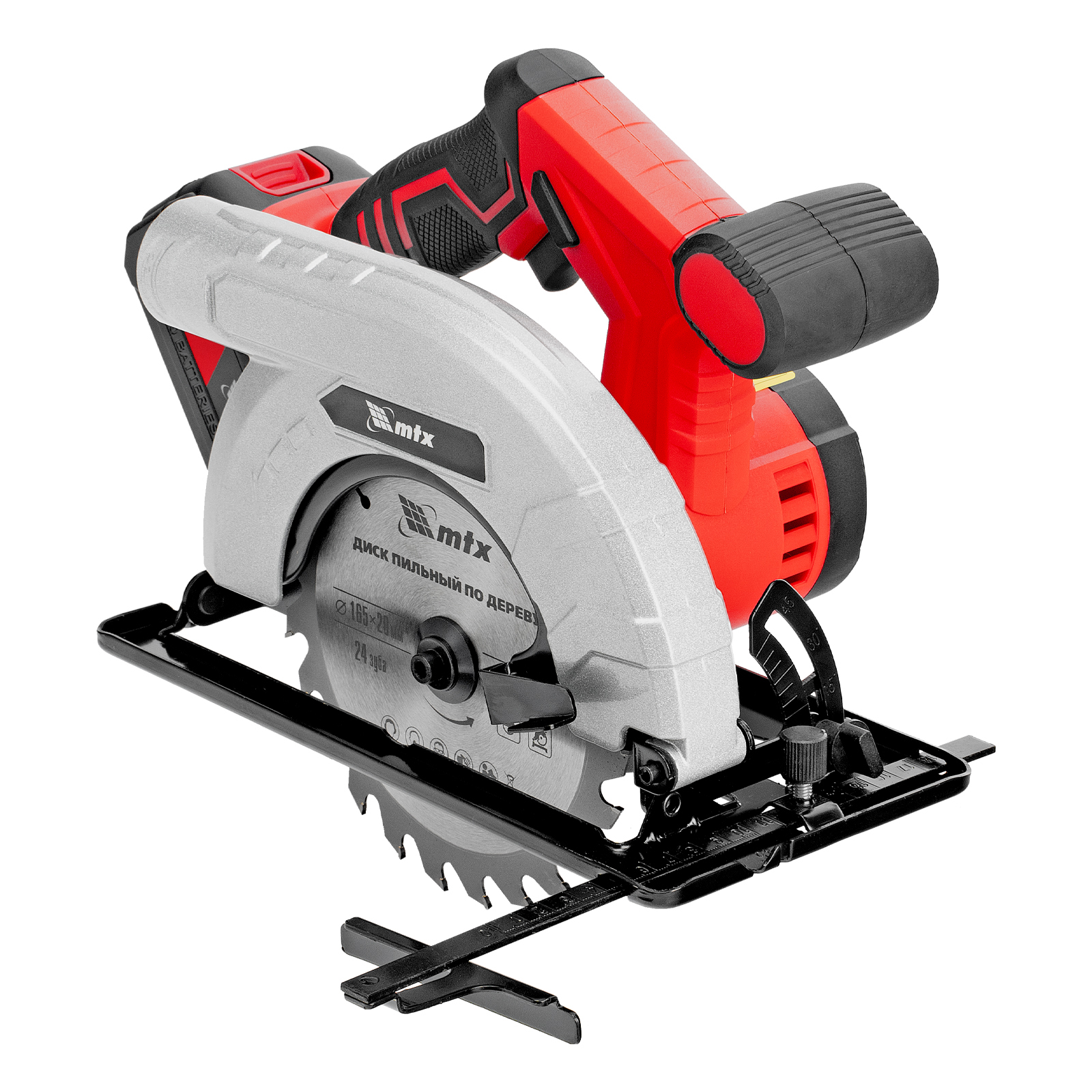 Пила циркулярная аккумуляторная CCSU-20-165, 165 мм, Li-Ion, 20 В// MTX