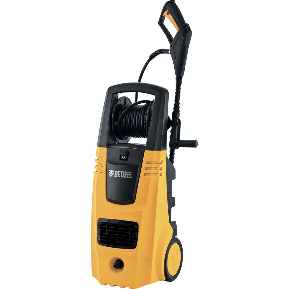 Моечная машина высокого давления HPС-2600, 2600 Вт, 190 бар, 6.5 л/мин, колесная Denzel