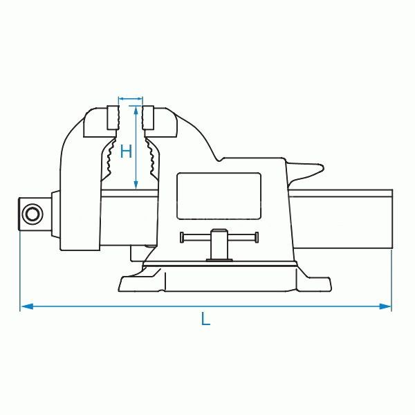 Тиски слесарные 100 мм KING TONY 9TZ11-04