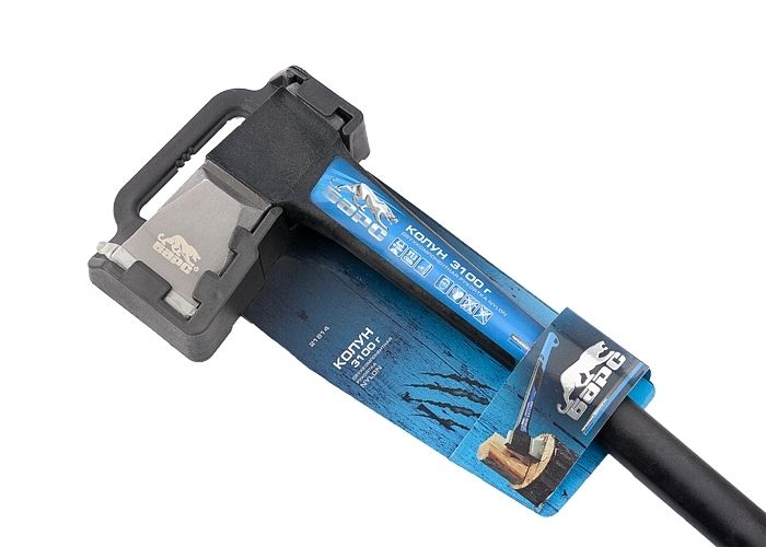 Колун, 3100 г, двухкомпонентная рукоятка Nylon Барс