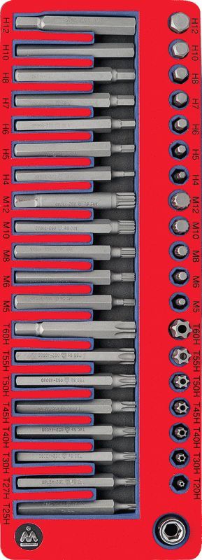 Набор вставок, ложемент, 40 предметов МАСТАК 5-5240