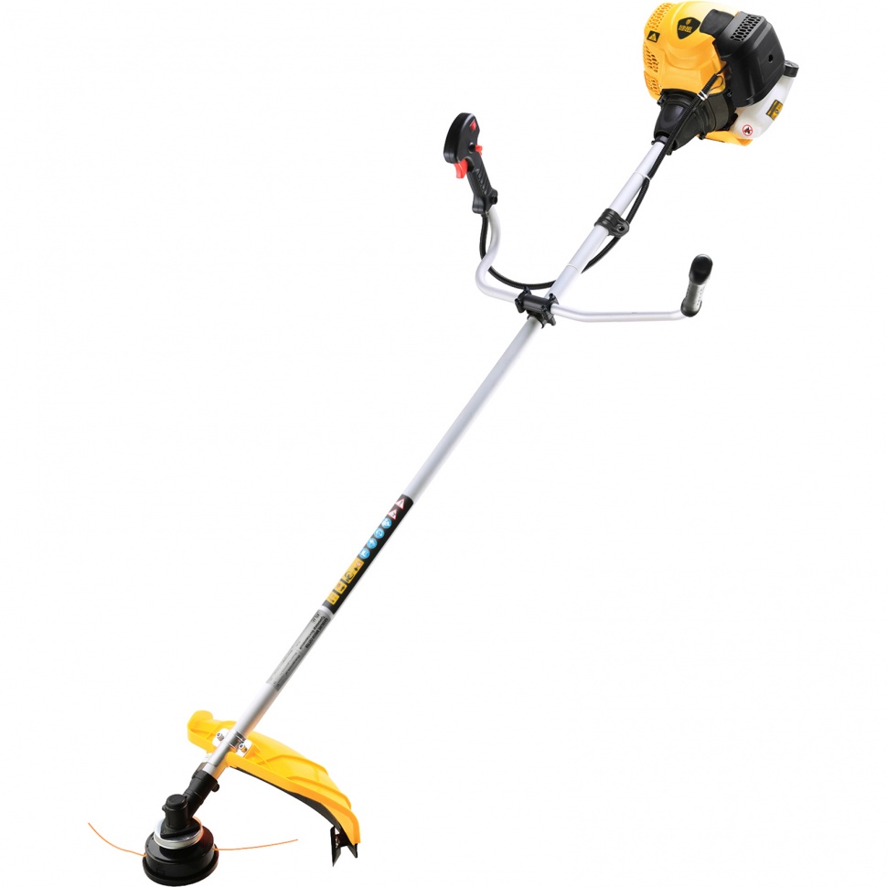 Триммер бензиновый DTL-33, 33 см3, неразъемная штанга Denzel