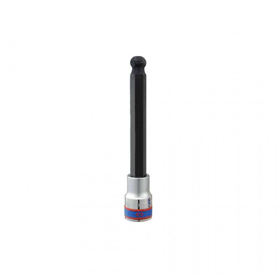 Насадка (бита) торцевая 1/2", Hex, 6 мм, L = 140 мм, с шаровым окончанием KING TONY 40D006