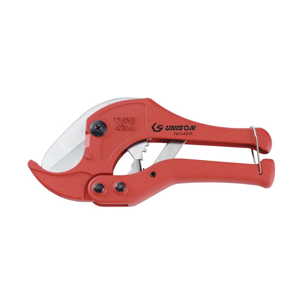 Труборез для ПВХ труб диаметром 6 - 42 мм, с трещоткой UNISON 7913-42US