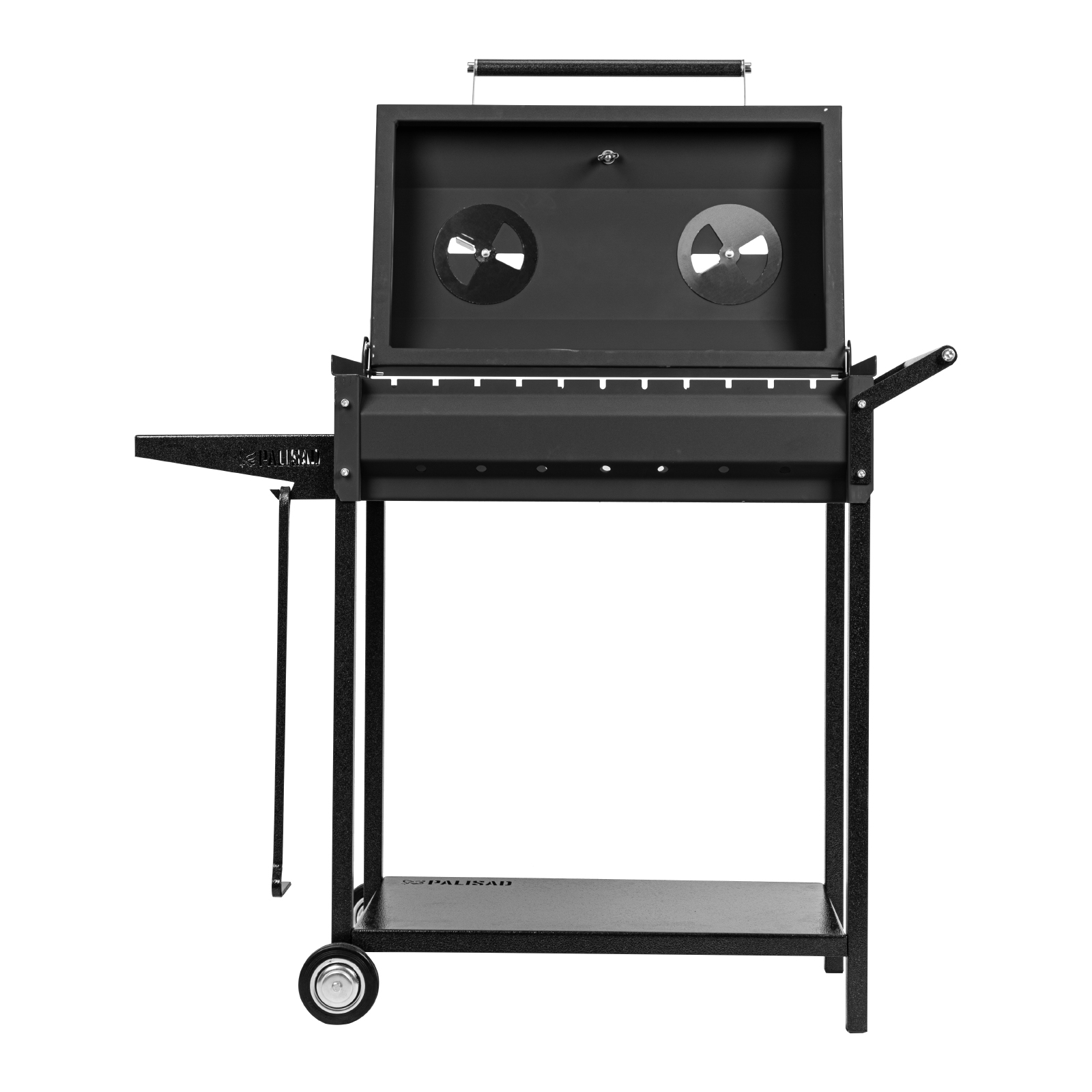 Мангал сварной на колесах, 662 х 390 х 152/805 мм, сталь 2 мм, кочерга в комплекте, Camping Palisad
