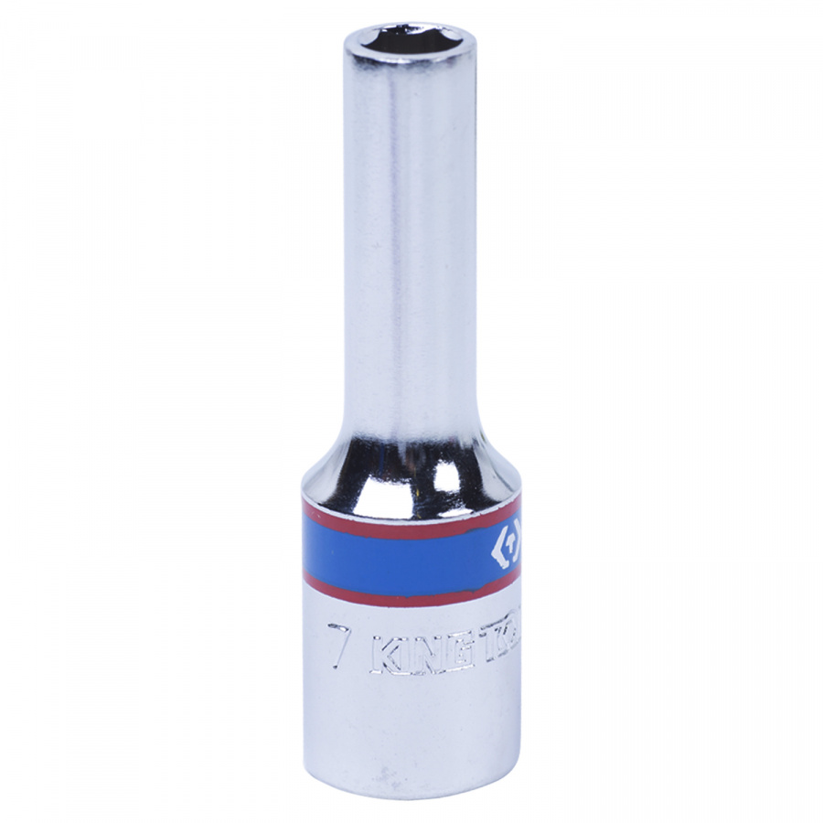 Головка торцевая глубокая шестигранная 3/8", 7 мм KING TONY 323507M