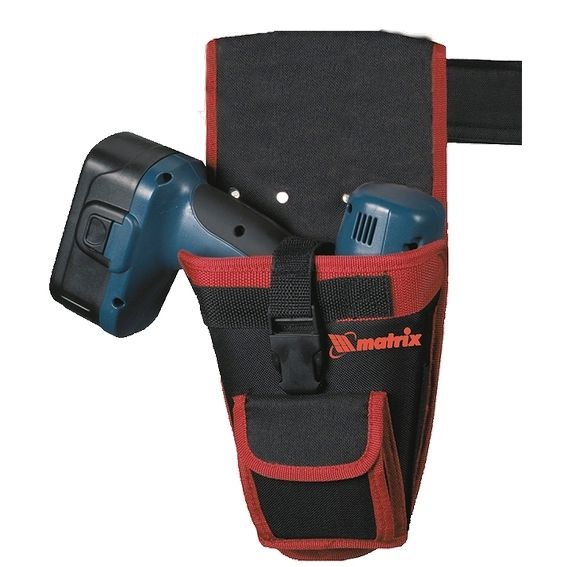 Кобура для шуруповерта с карманом для бит и сверл Matrix