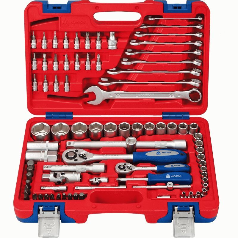 Набор инструментов универсальный, 82 предмета МАСТАК 01-082C