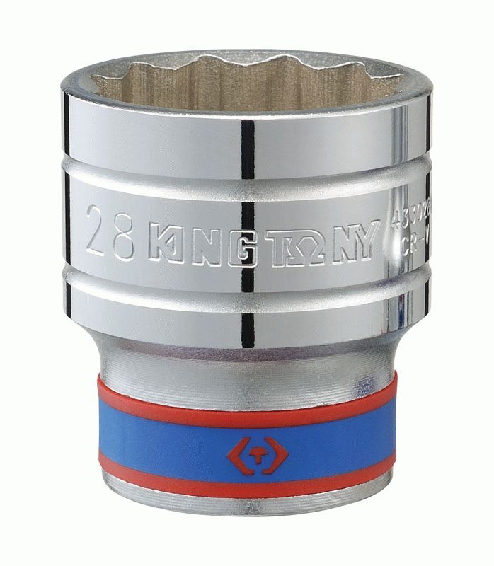 Головка торцевая стандартная двенадцатигранная 1/2", 23 мм KING TONY 433023M