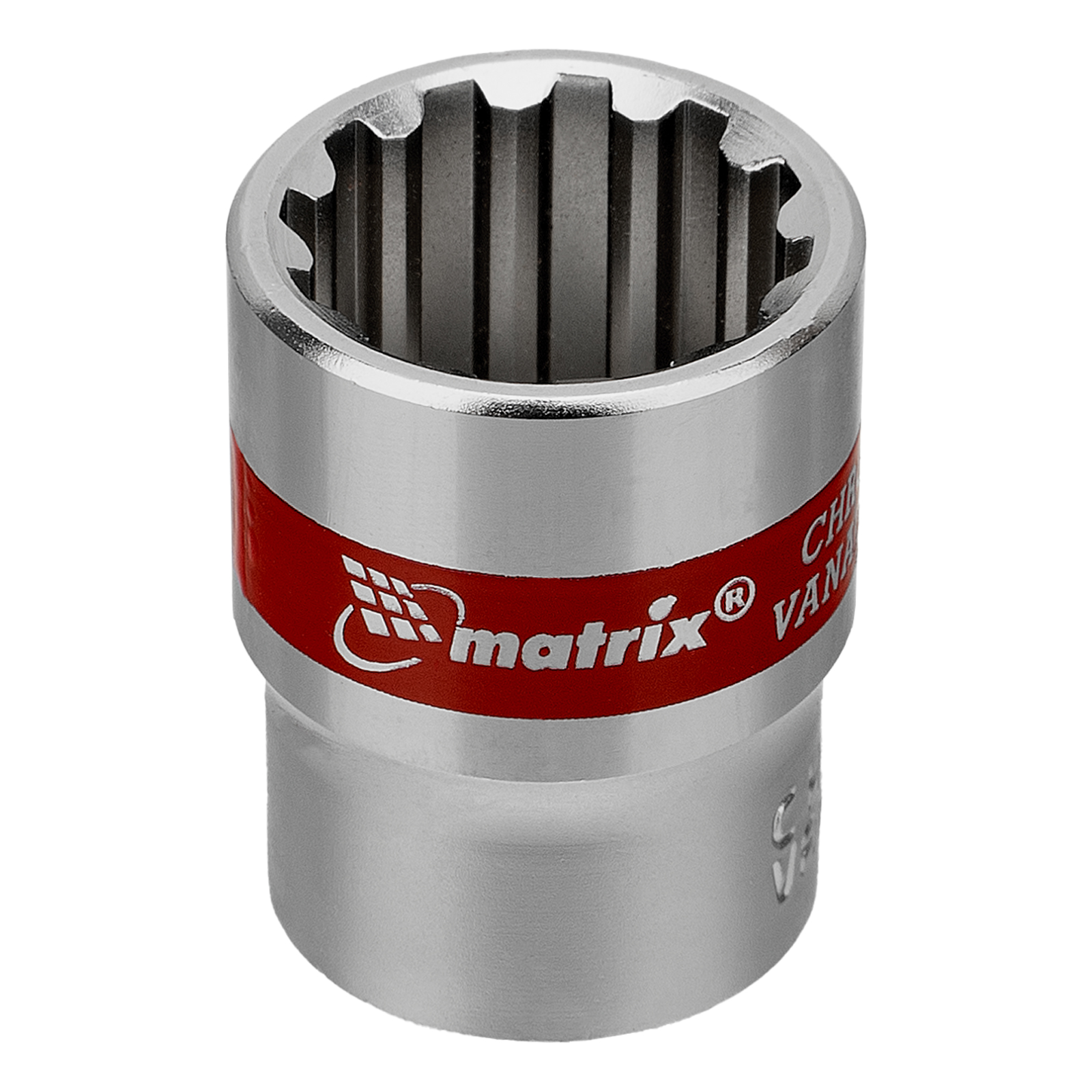 Набор универсальных торцевых головок 1/4", Spline, CrV, 4-13мм, 10 штук Matrix