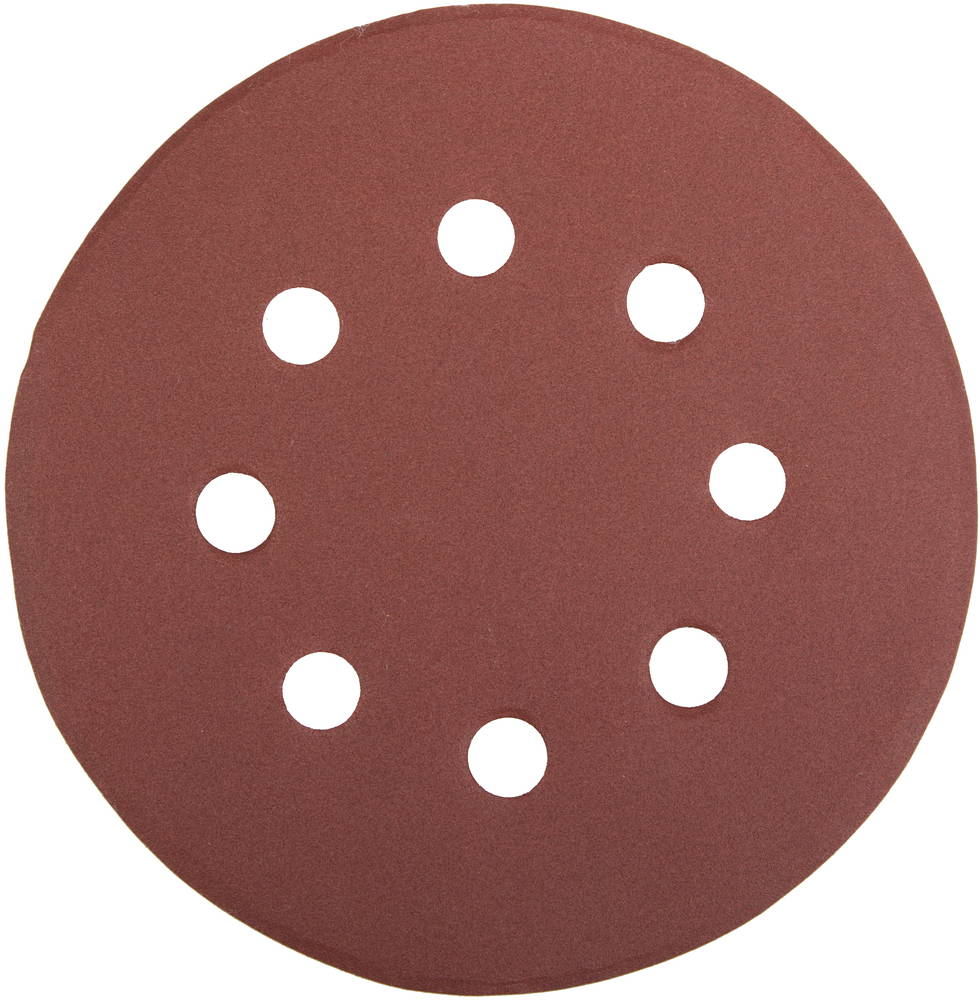 Круг шлифовальный универсальный STAYER "MASTER" из абразивной бумаги на велкро основе, 8 отверстий, Р320, 125мм, 5шт
