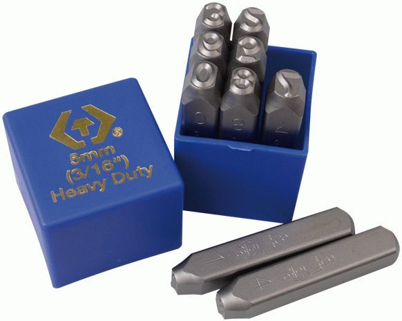 Набор ударных клейм 8 мм, цифры, 9 предметов KING TONY 11409SQ08