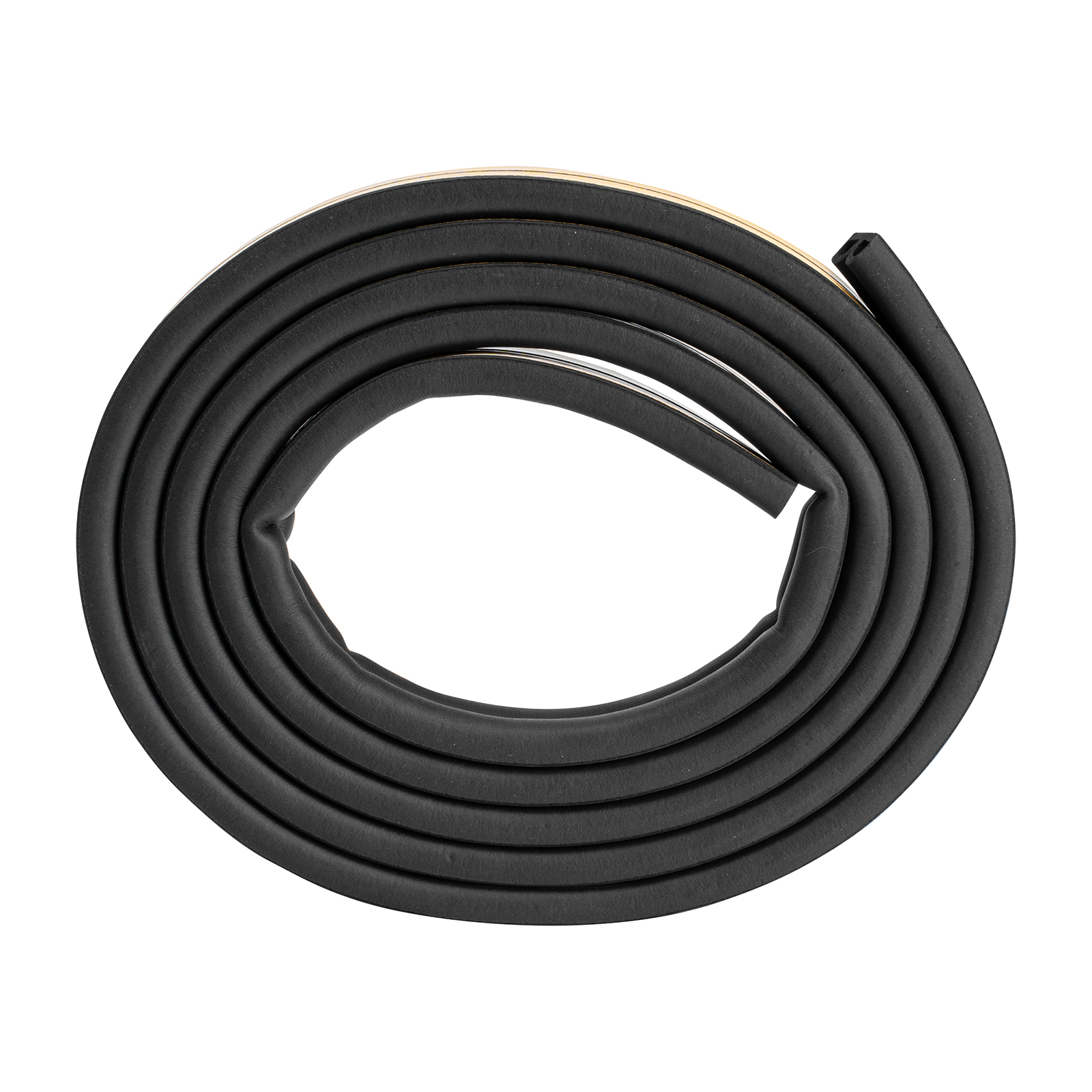 Уплотнитель резиновый 14х12 мм для широких щелей, 6 м, профиль "D", черный  Сибртех