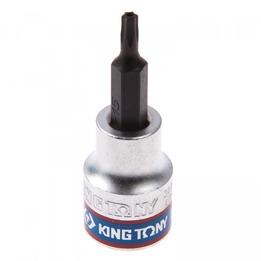 Насадка (бита) торцевая 3/8", Torx, T15, L = 50 мм, с отверстием KING TONY 302715