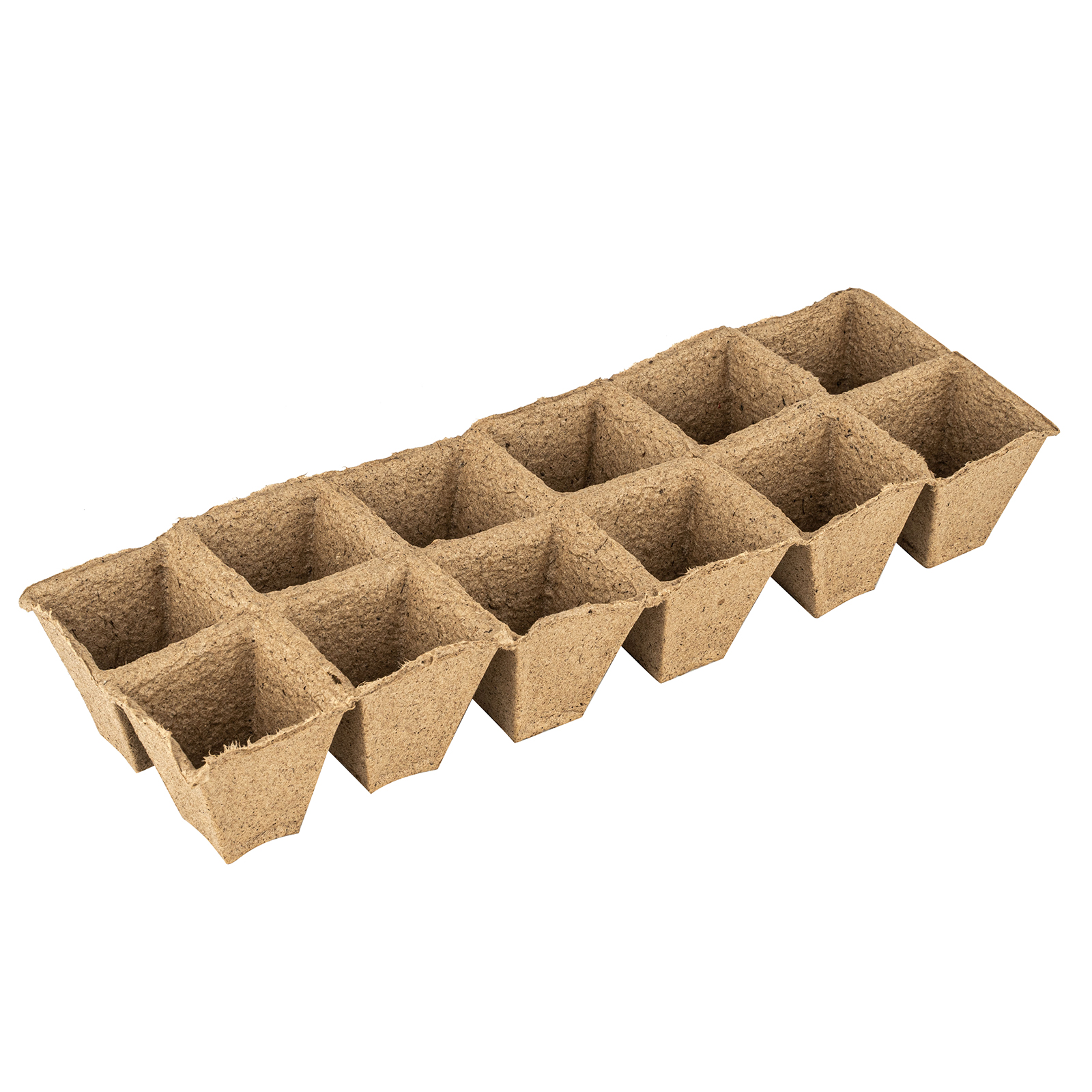 Кассета для рассады, 310 х 100 х 50 мм, 12 ячеек, торфяная, 3 шт,