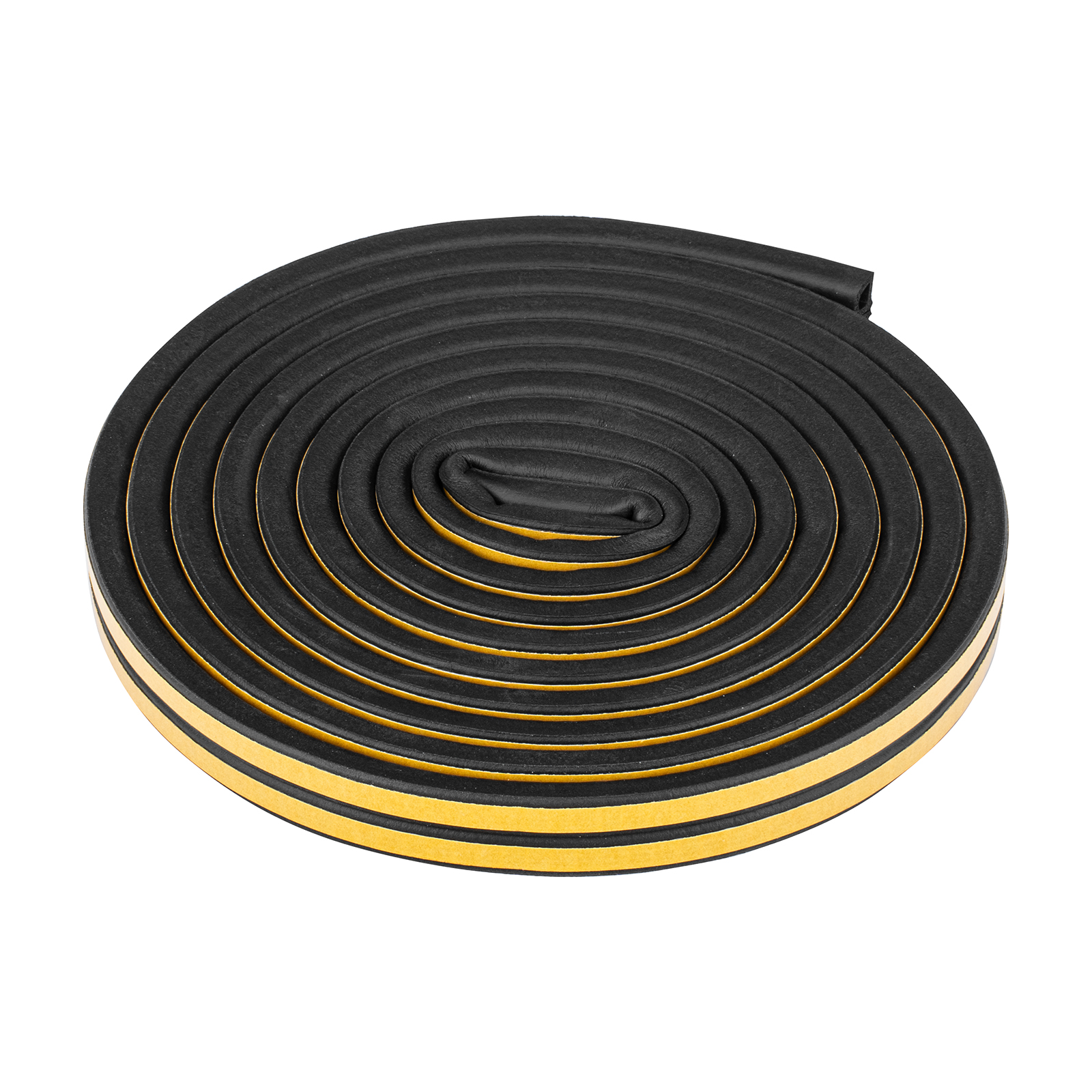 Уплотнитель резиновый, 6 м, профиль "D", черный Сибртех