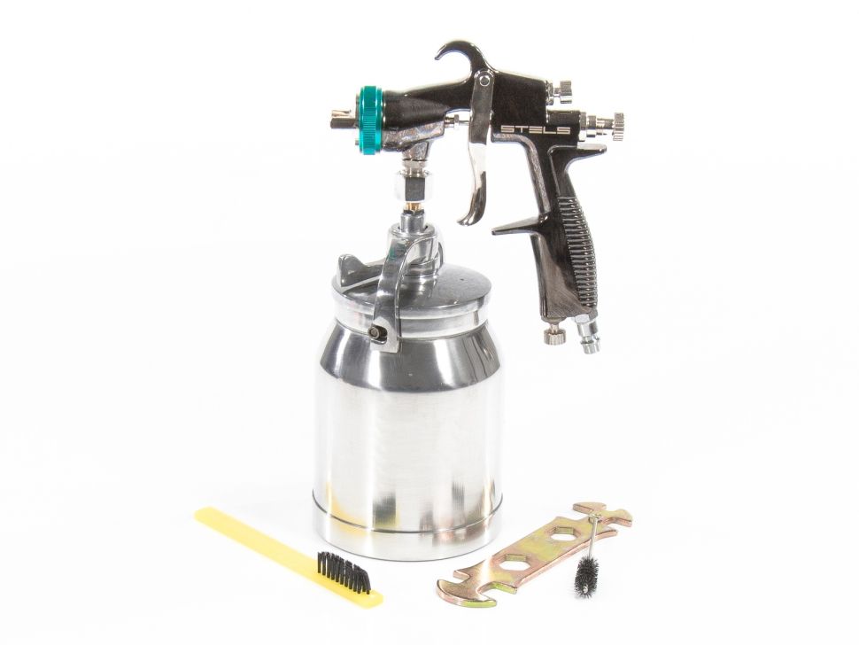 Краскораспылитель AS 951 LVLP, профессиональный, всасывающего типа, сопло 1.5 мм Stels