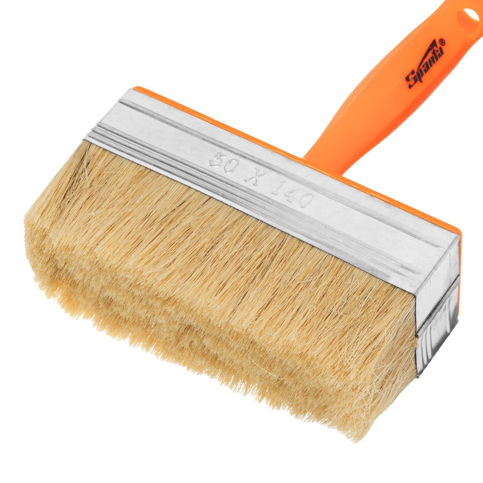 Кисть-ракля, 50х140 мм, натуральная щетина, пластмассовый корпус, пластмассовая ручка Sparta