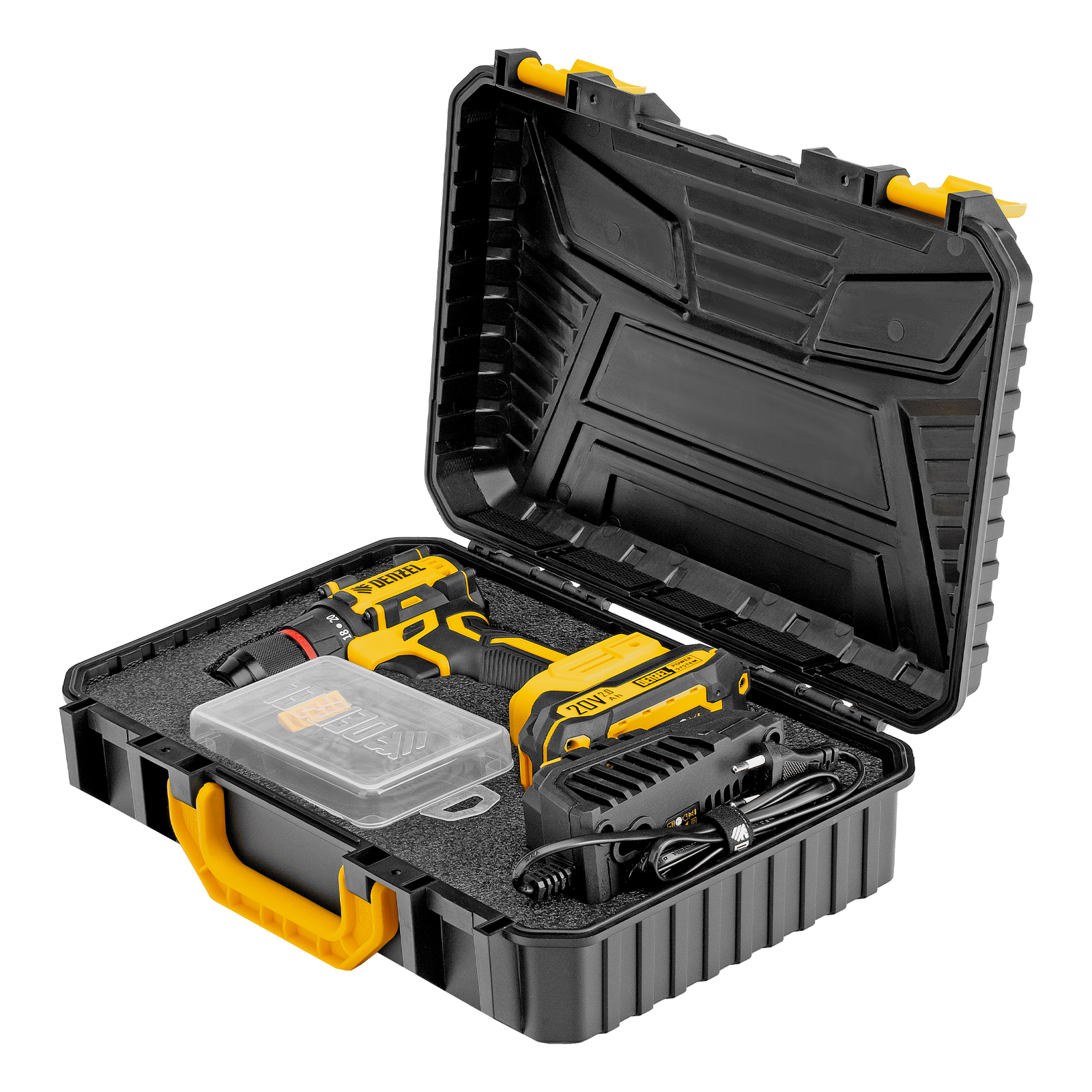 Дрель-шуруповерт аккумуляторная бесщет. CDH-BL-20, Li-Ion, 20 В// Denzel