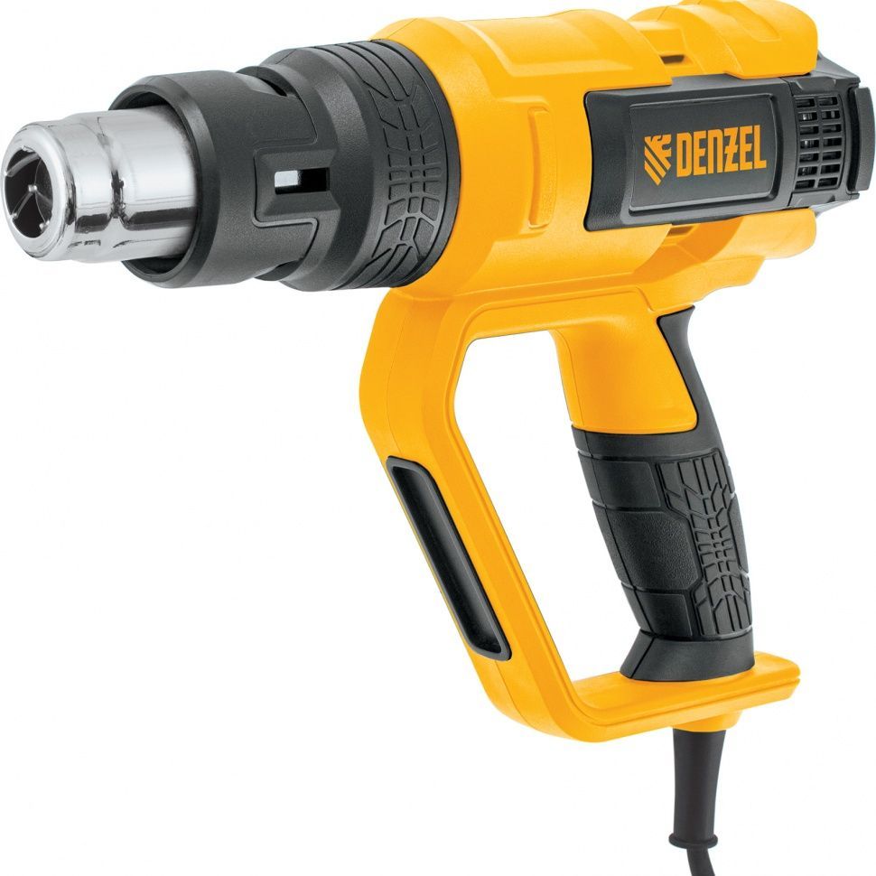 Фен технический HG-2000E, 2000 Вт, 2 режима, LCD дисплей Denzel