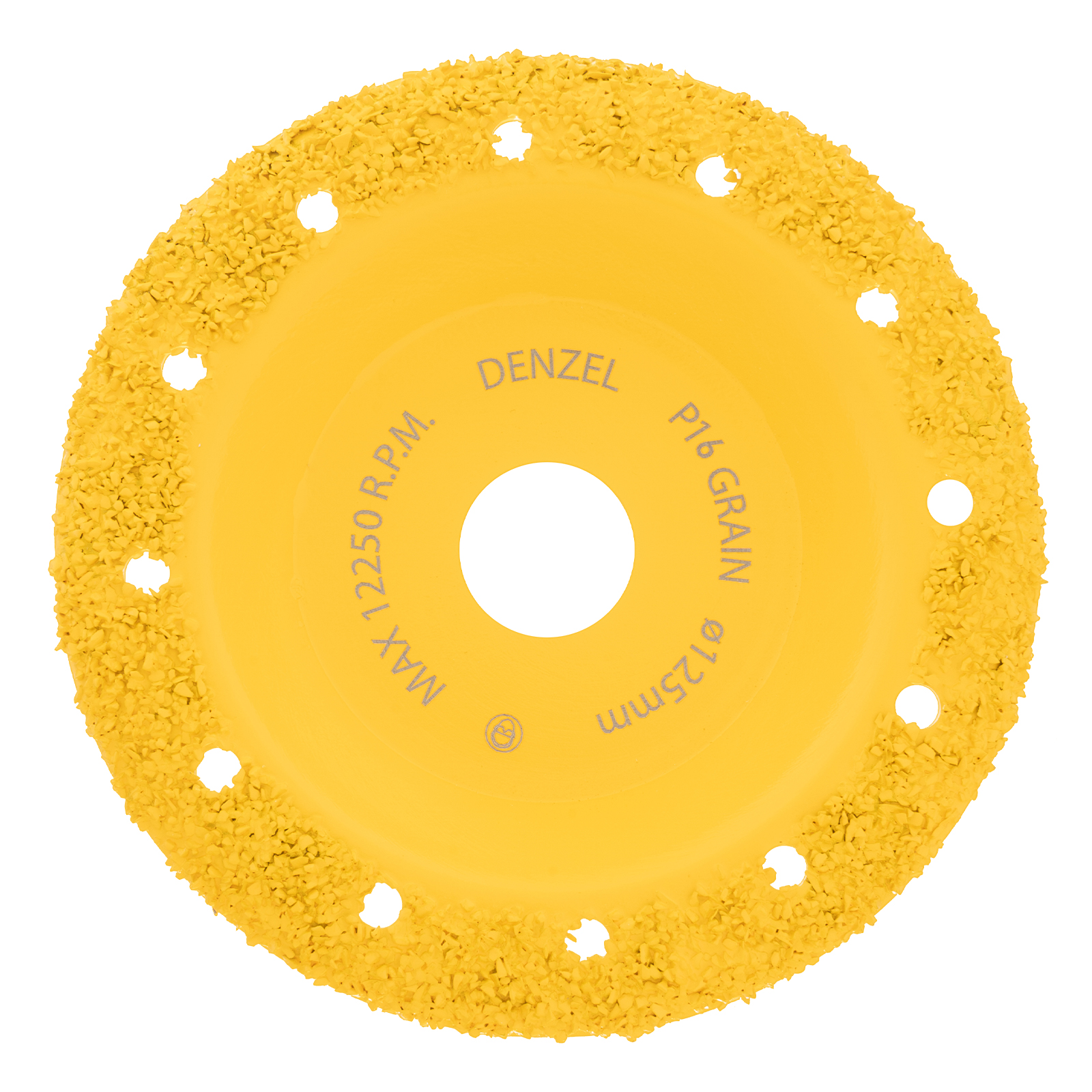 Чашка твёрдосплавная зачистная,125 мм, Наклонная, среднее зерно #16 Denzel