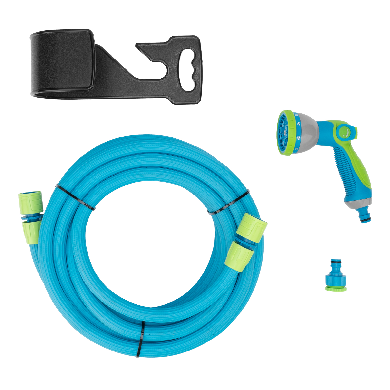 Набор поливочный, шланг 7,5-22,5м, пистолет 8 реж., чехол, подвес, LUXE Palisad