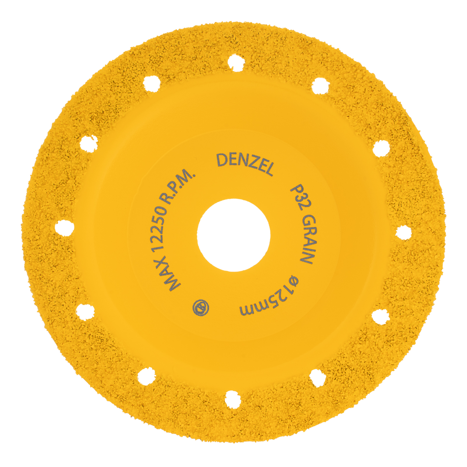 Чашка твёрдосплавная зачистная,125 мм, Плоская, мелкое зерно #32// Denzel