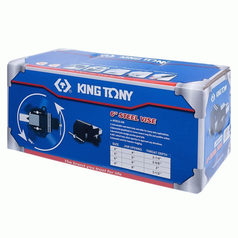 Тиски слесарные 200 мм KING TONY 9TZ11-08