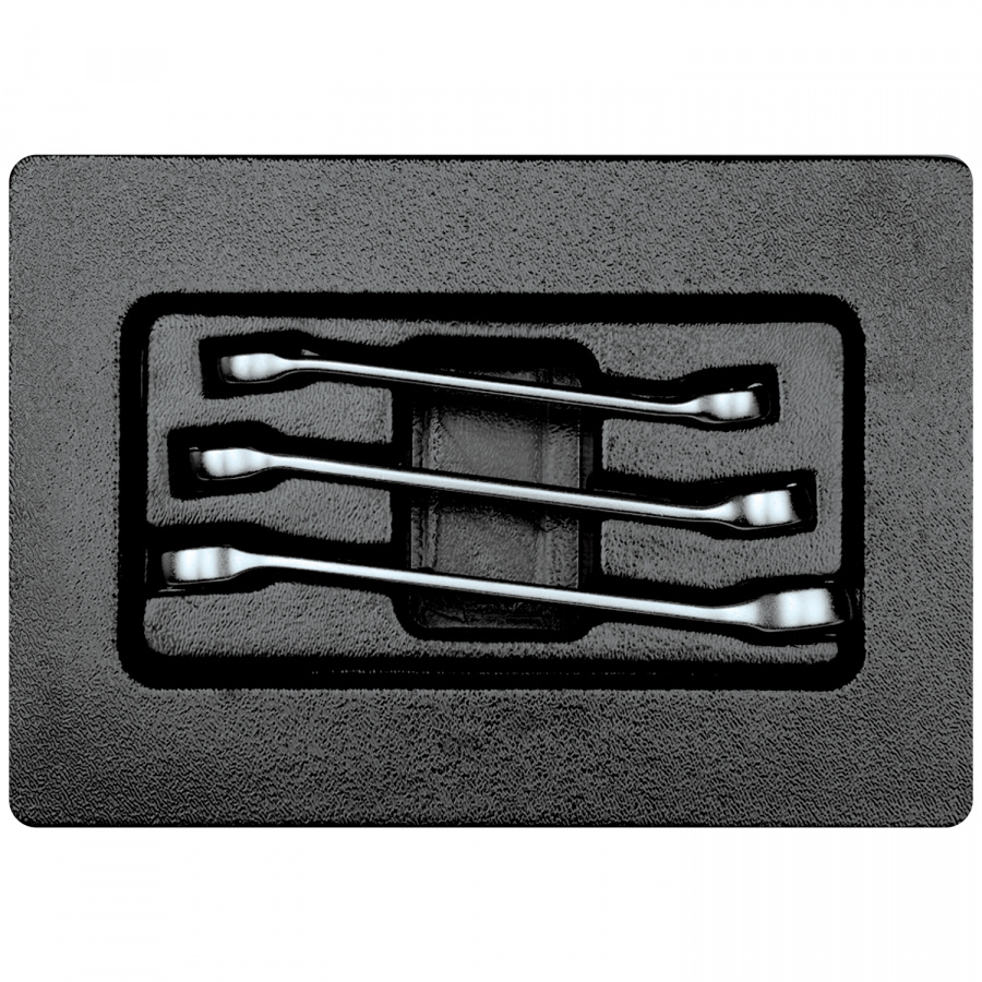 Набор разрезных ключей, ложемент, 3 предмета KING TONY 9-1303MR