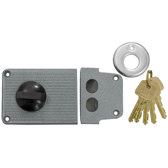 Замок накладной ЗН-5, цилиндровый Сибртех