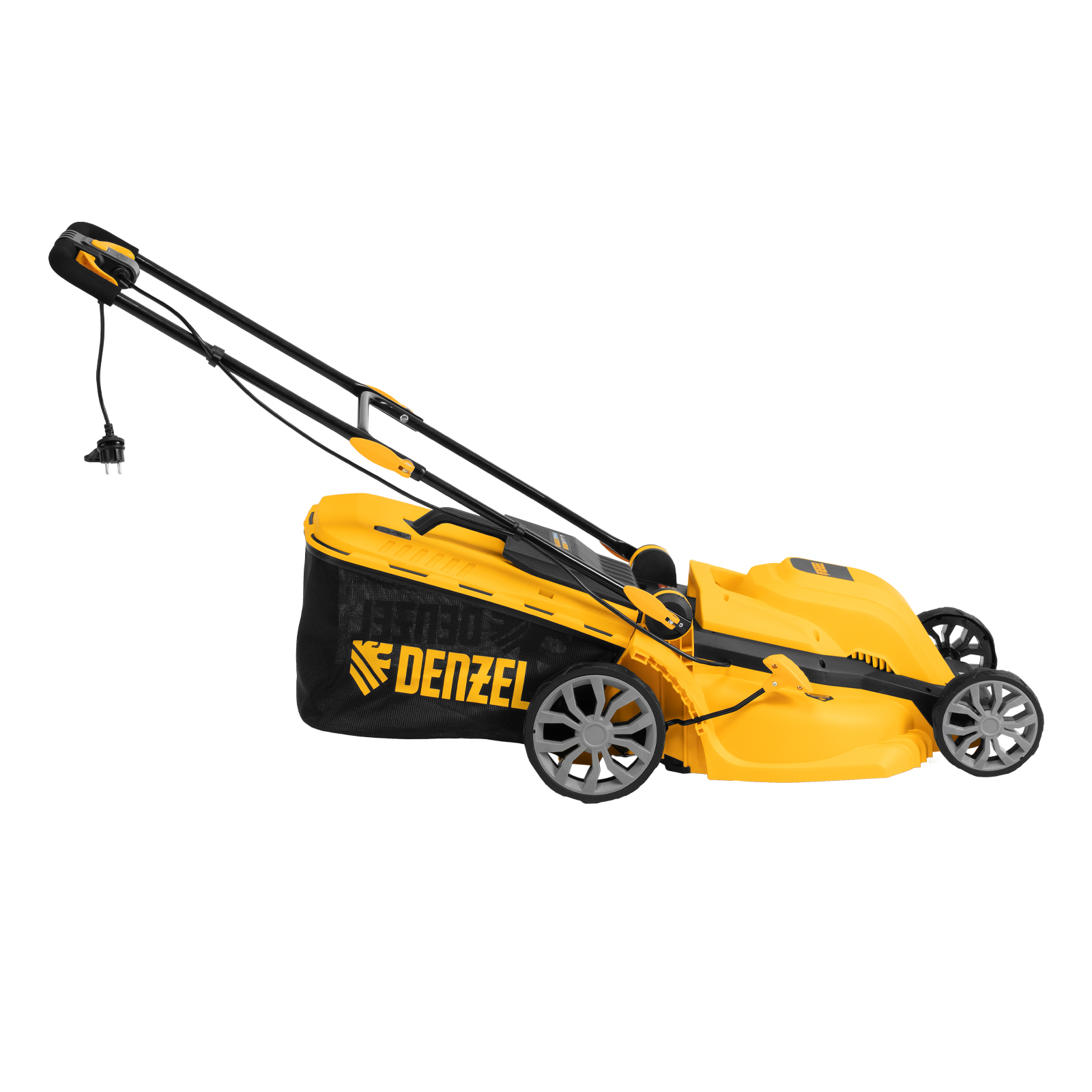 Газонокосилка электрическая GMC-2000, шир. 44см, 2000 Вт, 6 уров., травосб. 45 л Denzel