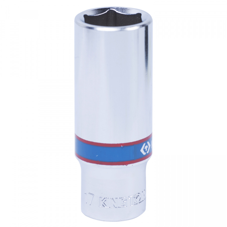 Головка торцевая глубокая шестигранная 3/8", 17 мм KING TONY 323517M