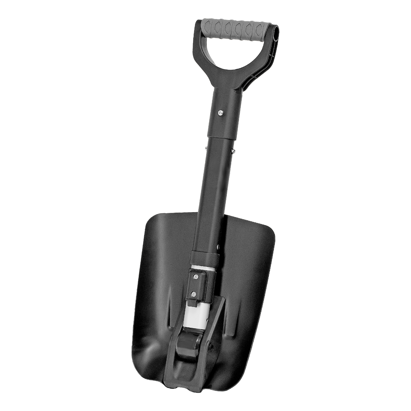 Лопата автомобильная складная, алюминиевая, 220х280х585-870 мм, телескопический черенок Denzel