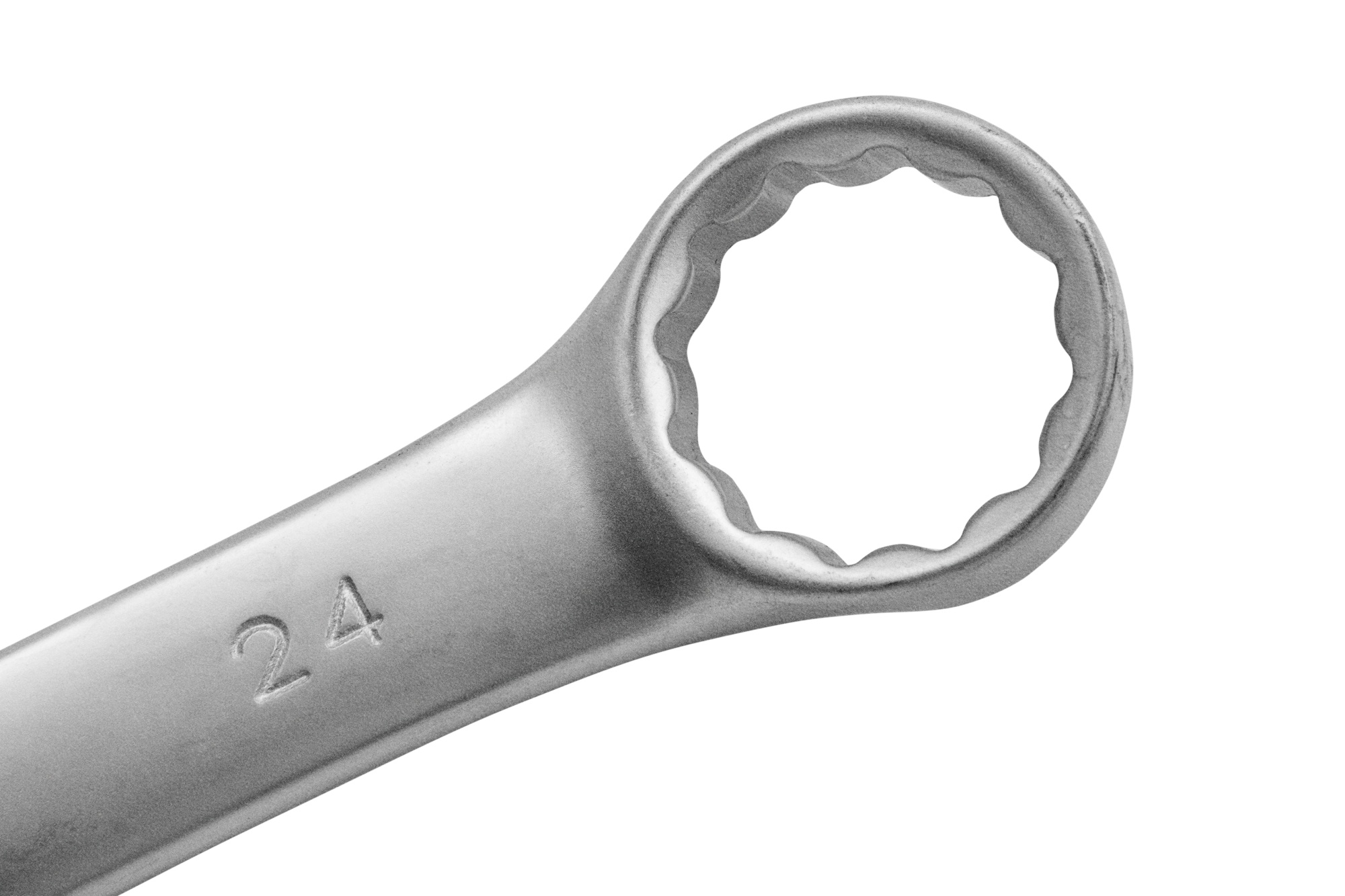 Ключ комбинированный, 24 мм, CrV, матовый хром Matrix