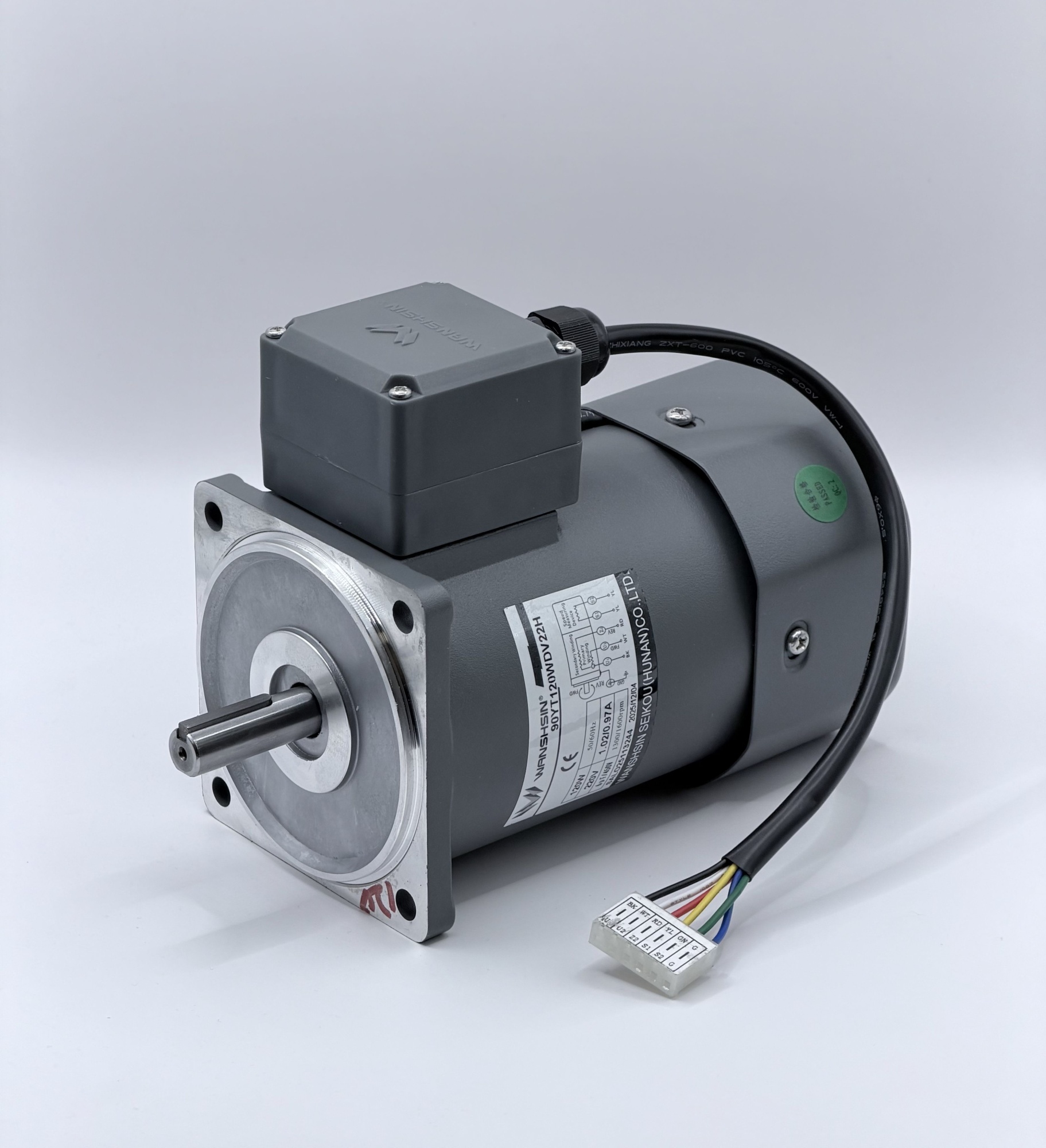 Электродвигатель однофазный регулируемый 90YT120WDV22H 120 Вт 1300 об/мин 220 В