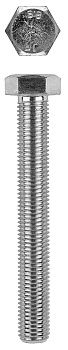 Болт с шестигранной головкой, DIN 933, M10x40мм, 100шт, кл. пр. 8.8, оцинкованный, KRAFTOOL