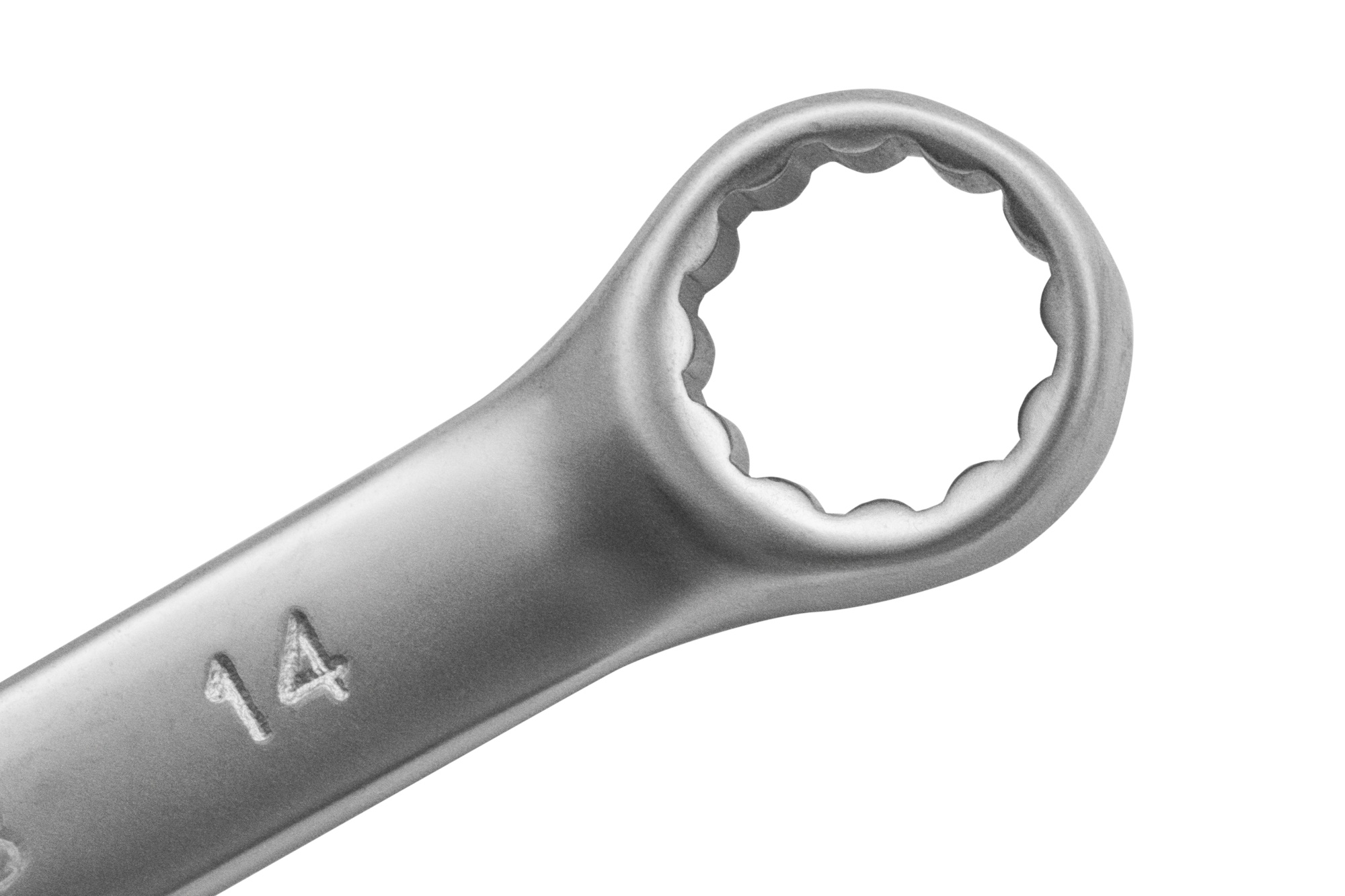 Ключ комбинированный, 14 мм, CrV, матовый хром Matrix