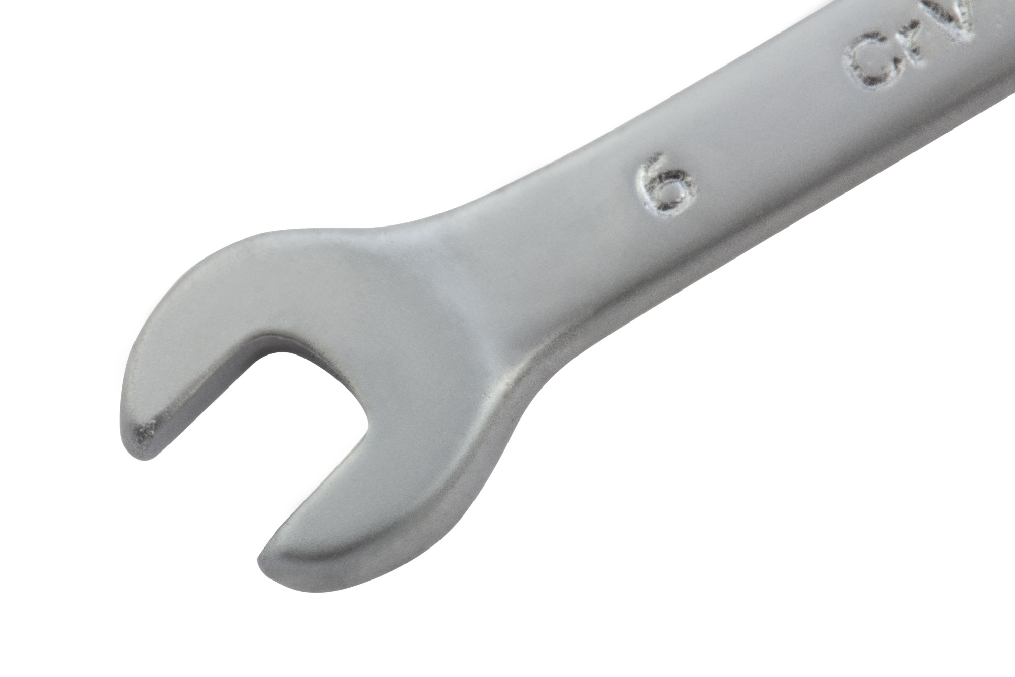 Ключ комбинированный, 6 мм, CrV, матовый хром Matrix